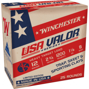 WIN Usa Valor 12ga 2.75" #8 25 Rounds