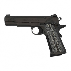 Colt Mfg O1080CCU CCU Government 45 ACP 8+1 5" Stainless National Match Barrel, Matte Black DLC Serrated Stainless Steel Slide & Frame, Black Scalloped G10 Grip, Ambidextrous