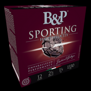 B&P 12b8sh75 Sporting Clay 12gauge 2.75" 1 1/8oz 7.5shot 25 Per Box/10 Case