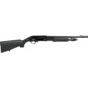 Iver Johnson PAS12 12GA, 18.5in. Barrel, 5rd, Synth. Stock & Forend - Black (PAS12MB)