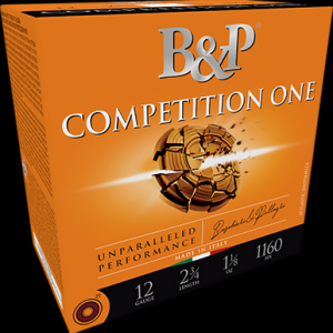 B&P Competition One Shotgun Loads 12 Ga. 2.75 In. 1 1/8 Oz. 1230 Fps 9 Shot 25 Rd.