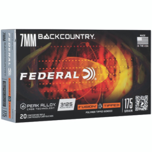 Federal F7BCTFS2 BackCountry 7mm BC 175gr Tipped Fusion 20 Per Box/10 Case