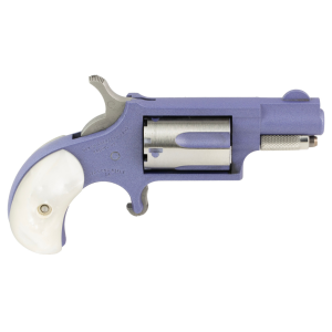 North American Arms 22LRORCHID Mini-Revolver 22 LR 5 Shot 1.13" Orchid Cerakote Stainless Steel Barrel & Frame, Orchid/Stainless Cylinder, White Pearlite Grip, Stainless Exposed Hammer