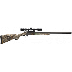 Traditions CR5841104421 NitroFire w/Scope 50 Cal 209 Primer 26" Gray Cerakote Fluted & Tapered Barrel, Drilled & Tapped Receiver, Realtree Edge Fixed Synthetic Stock, 3-9x40mm Duplex