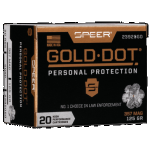 Speer Gold Dot Personal Protection Pistol Ammo 357 Mag. 125 gr. HP 20 rd.