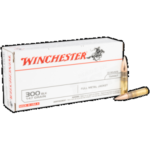 WINCHESTER Usa Rifle Ammo 300 Blackout 147 Gr. Fmjot 20 Rd.