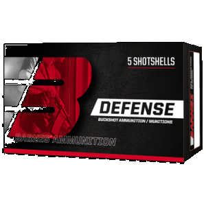 BARNES Defense Buckshot Loads 12 Ga. 2.75 In. 00 Buck Shot 8 Pellets 5 Rd.