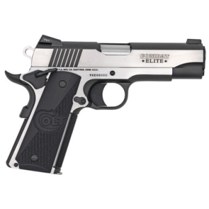 Colt Combat Elite Commander 9mm Luger 4.25in 8rd Two-Tone Stainless Gray/Black