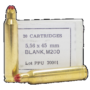 PRVI Partisan Ppu Ppb556 5.56x45mm Nato Blank Ammo 20 Rounds