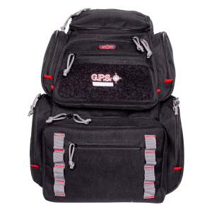 GPS Bags 1712BPB Pistolero Backpack Black/Gray Holds 5 Handguns