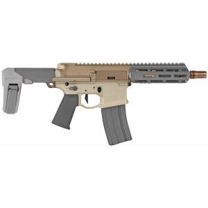 Q LLC Honey Badger PISTOL, 300 Blackout, 7in. Barrel, 30rd, Q Pistol Brace - FDE (HB300BLK7PISTOL)