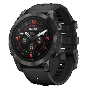 Garmin 0100280310 epix Pro Gen 2 Sapphire Edition GPS/Smart Features 32GB Memory, Black, Band Size 47mm, Compatible w/ iPhone/Android