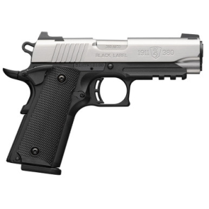Browning 1911-380 380 ACP 3.63in 8+1 Satin Stainless Matte Aluminum Frame