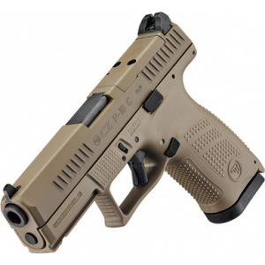CZ P-10 C 9mm Luger 3.74in 15+1 Flat Dark Earth Polymer Frame Optic Cut