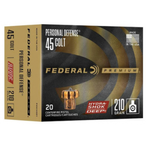 Federal Hydra-Shok Deep 45 Colt 210 Grain JHP 20 Rounds