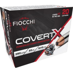 762344713793 FIOCCHI Covertx Pistol Ammo 380 Acp 95 Gr. Jhp 20 Rd. 762344713793 1708104
