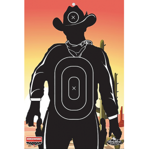 Birchwood Casey BC-35771 Dirty Bird Target Gunslinger Skyline 12" x 18" 6 Pack