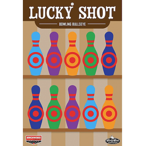 Birchwood Casey BC-35773 Dirty Bird Target Lucky Shot Bowling Pins 12" x 18" 6 Pack