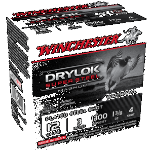 Winchester Drylok Magnum Plated Load 12 ga. 3 in. 1 3/8 oz. 4 Shot 25 rd.