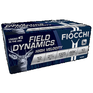 FIOCCHI Defense Dynamics Shotgun Loads 12 Ga. 2.75 In. 27 Pellet 4 Buck Hv 10 Rd.