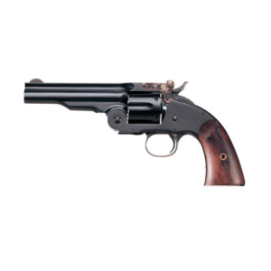 Taylors & Company 550681 Second Model Schofield 38 Special Caliber with 5" Barrel, 6rd Capacity Cylinder, Overall Blued Finish Steel & Walnut Grip