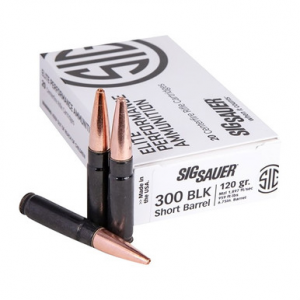 SIG Sauer E300h1sbr20 300 Aac 120 Grain Copper Solid 20 Rounds