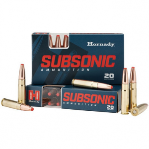 HORNADY Subsonic Rifle Ammo 300 Blackout 190 Gr. Sub-x 20 Rd.