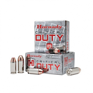 HORNADY Critical Duty Handgun Ammo 45acp +p 220gr. Flexlock 25 Rd.