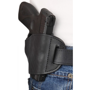 Bulldog MLBRS Molded OWB Black Leather Belt Slide Fits S&W J Frame Fits 2-4" Barrel Right Hand