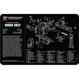 TekMat 17-RUGERSR22 Ruger SR22 Armorer Bench Mat Cleaning Mat