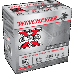 Winchester Super-X Xpert Hi-Velocity Steel 12 ga. 2.75 in. 1 1/8 oz. 6 Shot 25 rd.