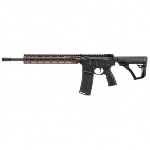 Daniel Defense 0219103270047 DD4 RIII 5.56x45mm NATO 16" 30+1, Black Rec/Furniture, OEM Stock & Grip, 12.50" FDE M-Lok Handgaurd, Ambi Controls