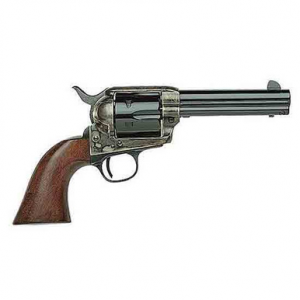 Taylors & Company 550887 1873 Cattleman SAO 45 Colt (LC) Caliber with 4.75" Blued Finish Barrel, 6rd Capacity Black Finish Cylinder, Color Case Hardened Finish Steel Frame & Walnut Grip
