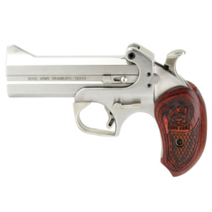 Bond Arms BASS4 Snakeslayer IV 45 Colt (LC) 2rd 4.25" Barrel, Stainless Metal Finish, Blade Front/Fixed Rear Sights, Automatic Extractors & Rebounding Hammer, Extended Rosewood Grip, Manual Safety