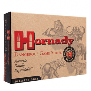 Hornady 8256 Dangerous Game 450NitroExpress 480gr Dangerous Game Solid 20 Rounds