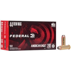Federal American Eagle 44 Remington Magnum Jacketed Hollow Point 240 Grain 50 Rounds