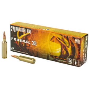Federal Fusion 270 WSM Soft Point 150 Grain 20 Rounds