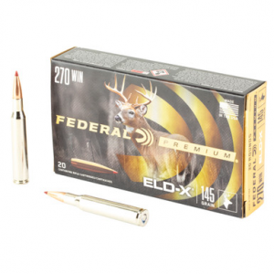 Federal Premium ELDX 270 Winchester Polymer Tip 145 Grain 20 Rounds