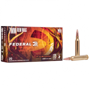Federal Fusion 7mm Remington Magnum Fusion Soft Point 175 Grain 20 Rounds