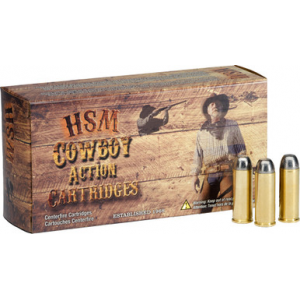 HSM 44r1n Cowboy Action 44 Russian 200 Gr Round Nose Flat Point 50 Rounds