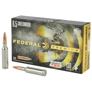 Federal Premium 6.5 Creedmoor Barnes TSX 130 Grain 20 Rounds