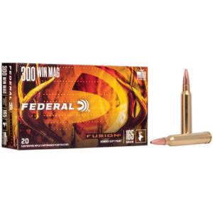 Federal Fusion 300 Win Magnum Soft Point 165 Grain 20 Rounds