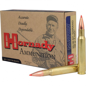 Hornady 81171 Vintage Match ELD M1 Garand 30-06Springfield 168gr Extremely Low Drag Match 20 Rounds