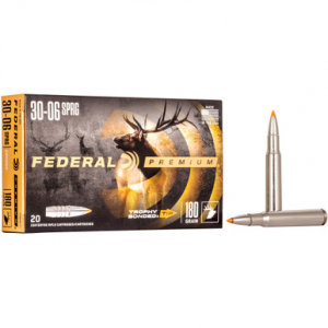 Federal Premium Trophy Bonded Tip 30-06 Springfield 180 Grain 20 Rounds