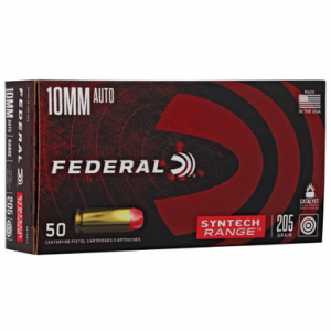 Federal Syntech Range 10mm Total Synthetic Jacket 205 Grain 50 Rounds