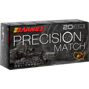 BARNES Bullets Precision Match 300 Aac Jacketed Hollow Point 220 Grain 20 Rounds