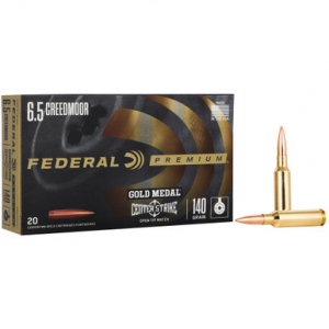 Federal Gold Medal 6.5 Creedmoor Open Tip Match 140 Grain 20 Rounds