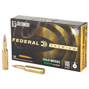 Federal Sierra MatchKing 6.5 Creedmoor Boat Tail Hollow Point 140 Grain 20 Rounds