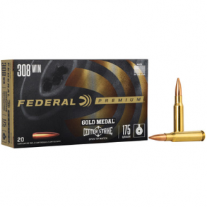 Federal Gold Medal 308 Winchester Open Tip Match 175 Grain 20 Rounds