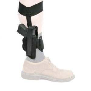 Blackhawk 40AH01BKR Ankle Size 01 Black Cordura Velcro Fits Medium Autos Fits 3-4" Barrel Right Hand